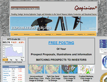 Tablet Screenshot of explorationgeology.com